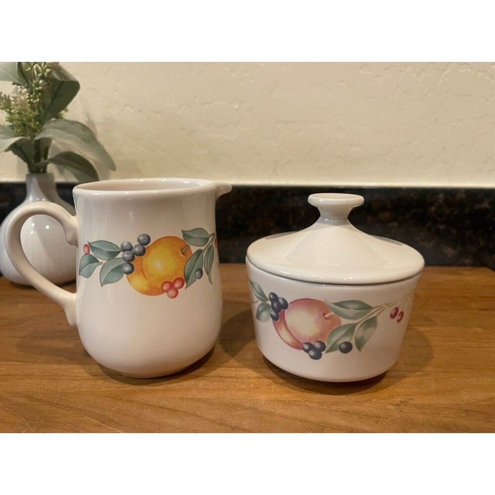 Corelle abundance cream and sugar